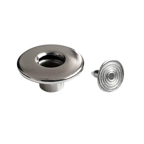 Kam Snaps Metal Snaps Jean Buttons 17mm Silber 25 Sets