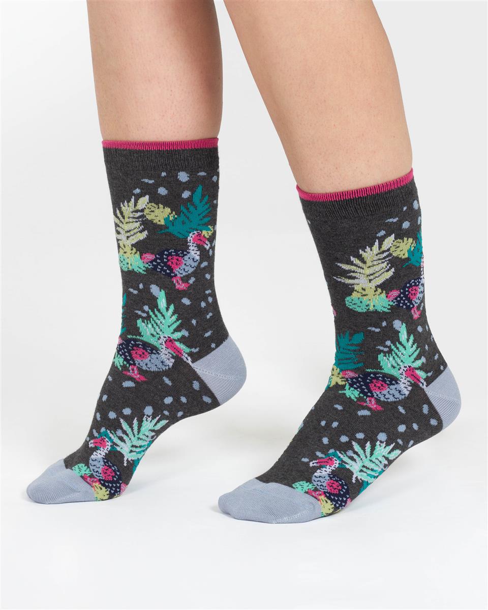 marlowe nature Socken Tropical Animal Crew Socken leopard blue 37-41