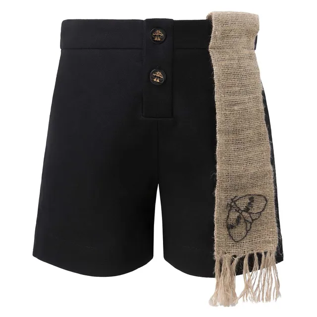 Infantium Victoria Shorts Hanfschärpe Baumwolle schwarz 116
