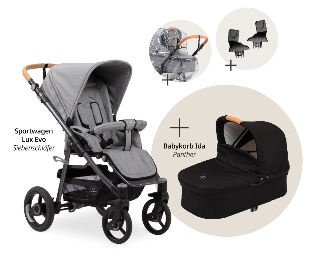 Naturkind Lux Evo Set Kinderwagen Siebenschläfer Sale