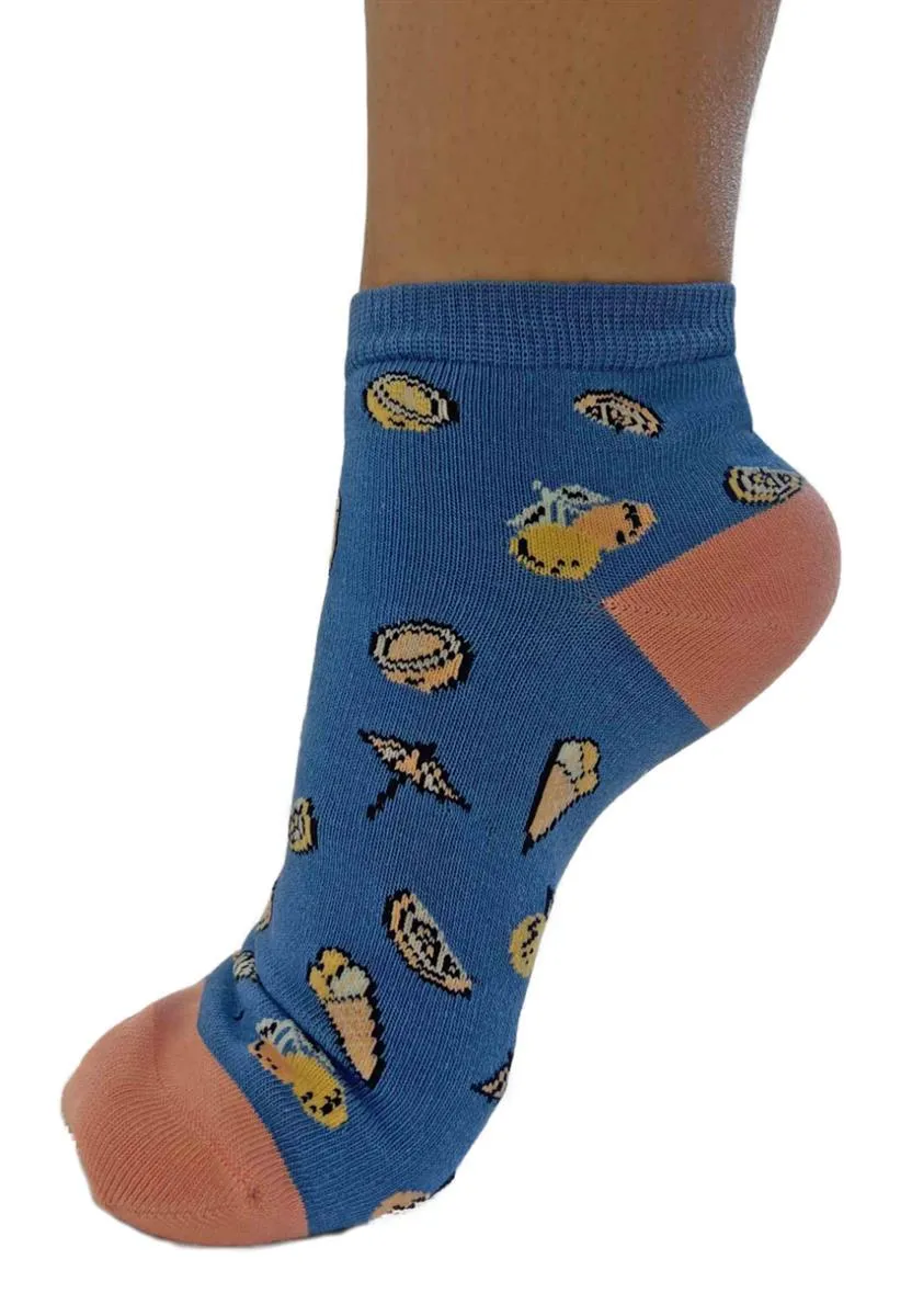 Marlowe Nature Dixie Ice Cream Bamboo Sneakersocken