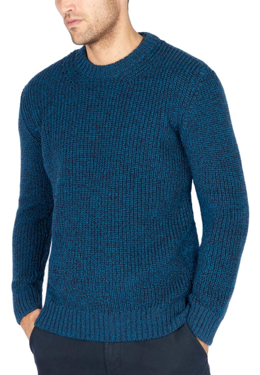 IrelandsEye Crosshaven Strickpullover Wolle petrol marl M