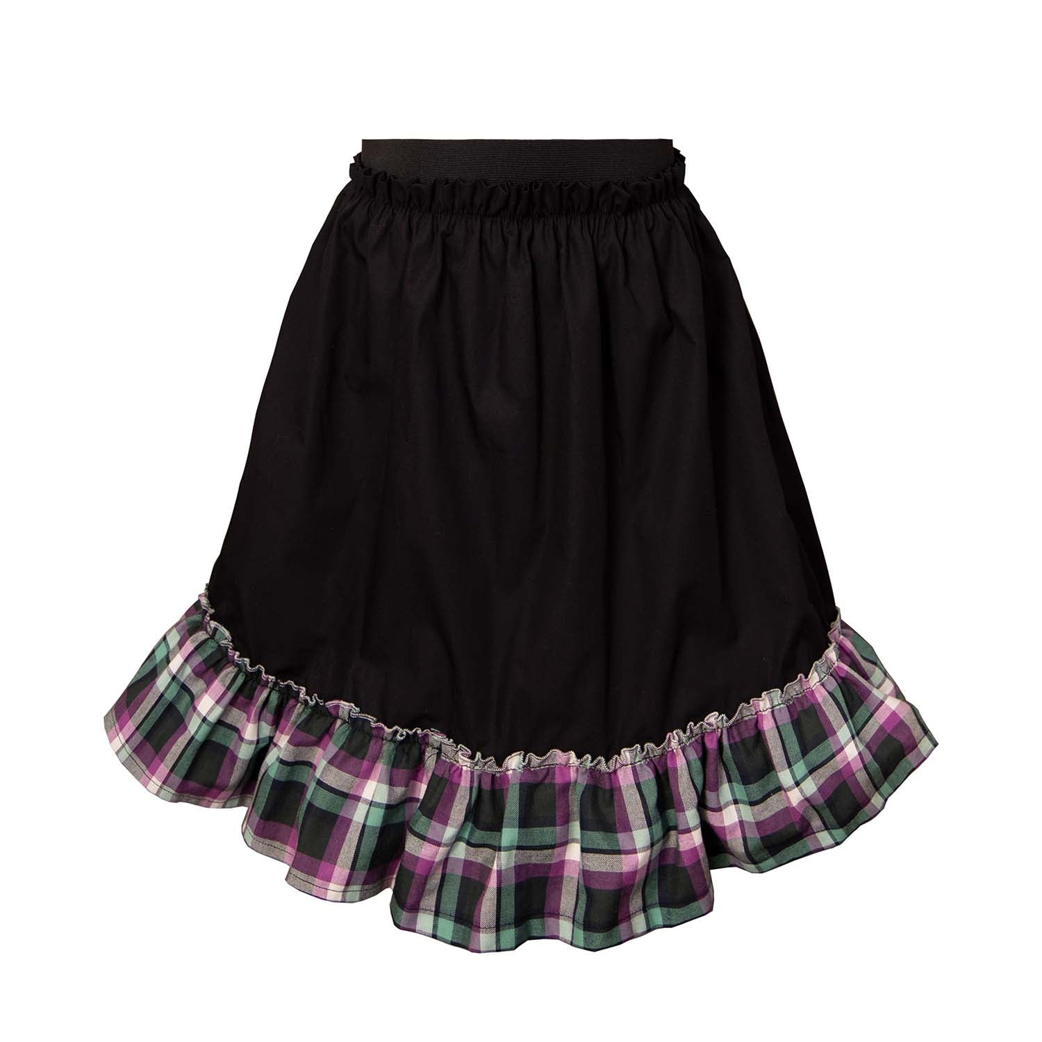 Infantium Victoria Rock Schwarz Tartan Baumwolle 128