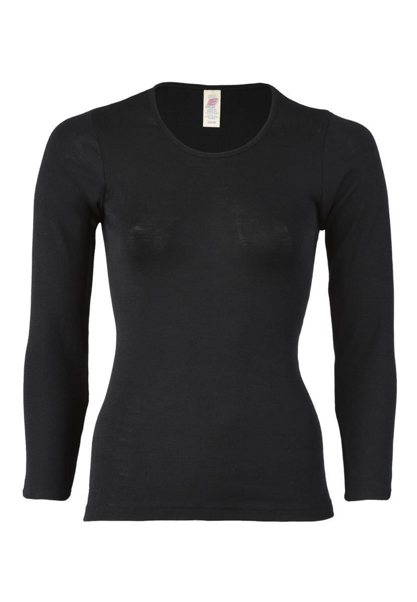 Marlowe Nature Langarm-Shirt grey melange 38/40 Wolle-Seide