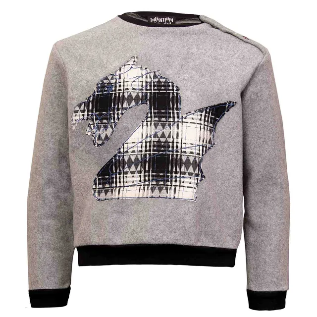 Infantium Victoria Grey Fleece Sweatshirt grau Bio 128