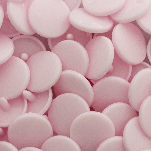 Kam Snaps B21 Plastic Snaps Druckknöpfe Hellrosa 20 matt 50 Sets