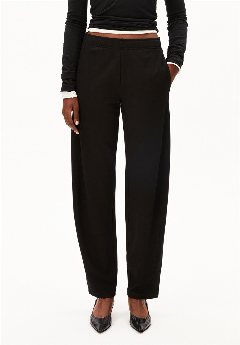 marlowe nature Basic Jersey Barrel Pant black