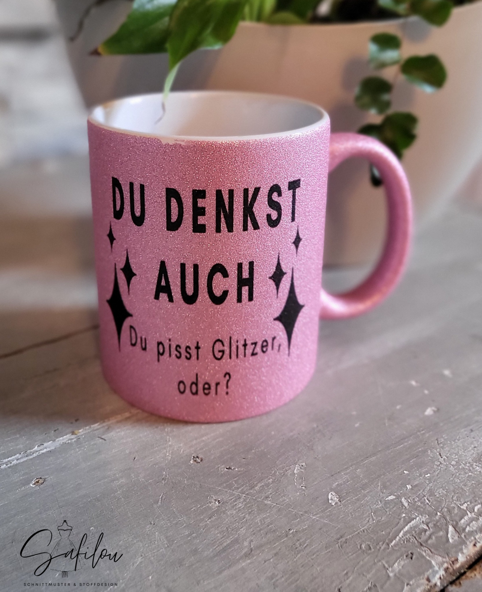 Schnittrebell Plotterdatei Du pisst Glitzer SVG DXF PNG Download