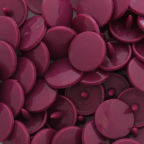 Kam Snaps Plastic Snaps B34 Druckknöpfe Pflaume Größe 20