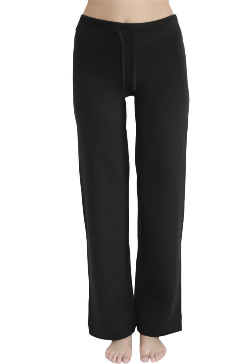 Leela Cotton Sport Yoga Hose schwarz Bio-Baumwolle