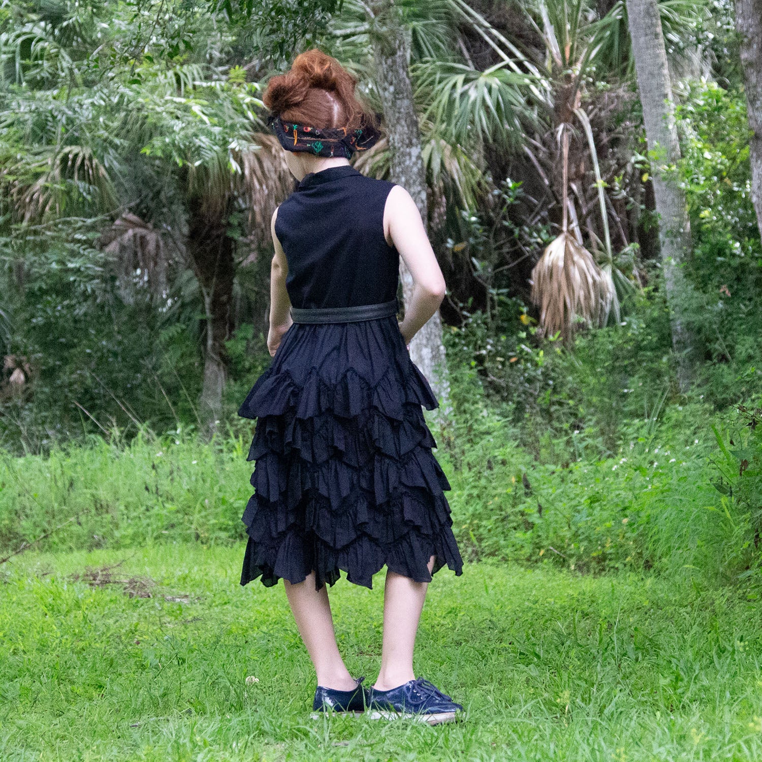 Infantium Victoria Hemdkleid Schwarz Gr 128 Baumwolle Rüschen