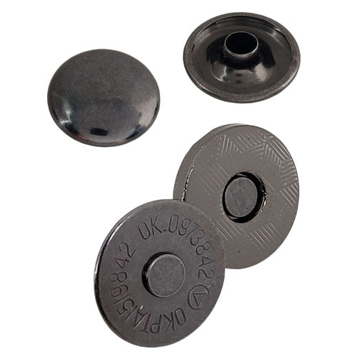Kam Snaps Magnetknöpfe Nieten 14 mm Silber 15 Sets