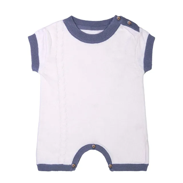 Infantium Victoria Romper Baby Bio-Weiß Gr.56-62
