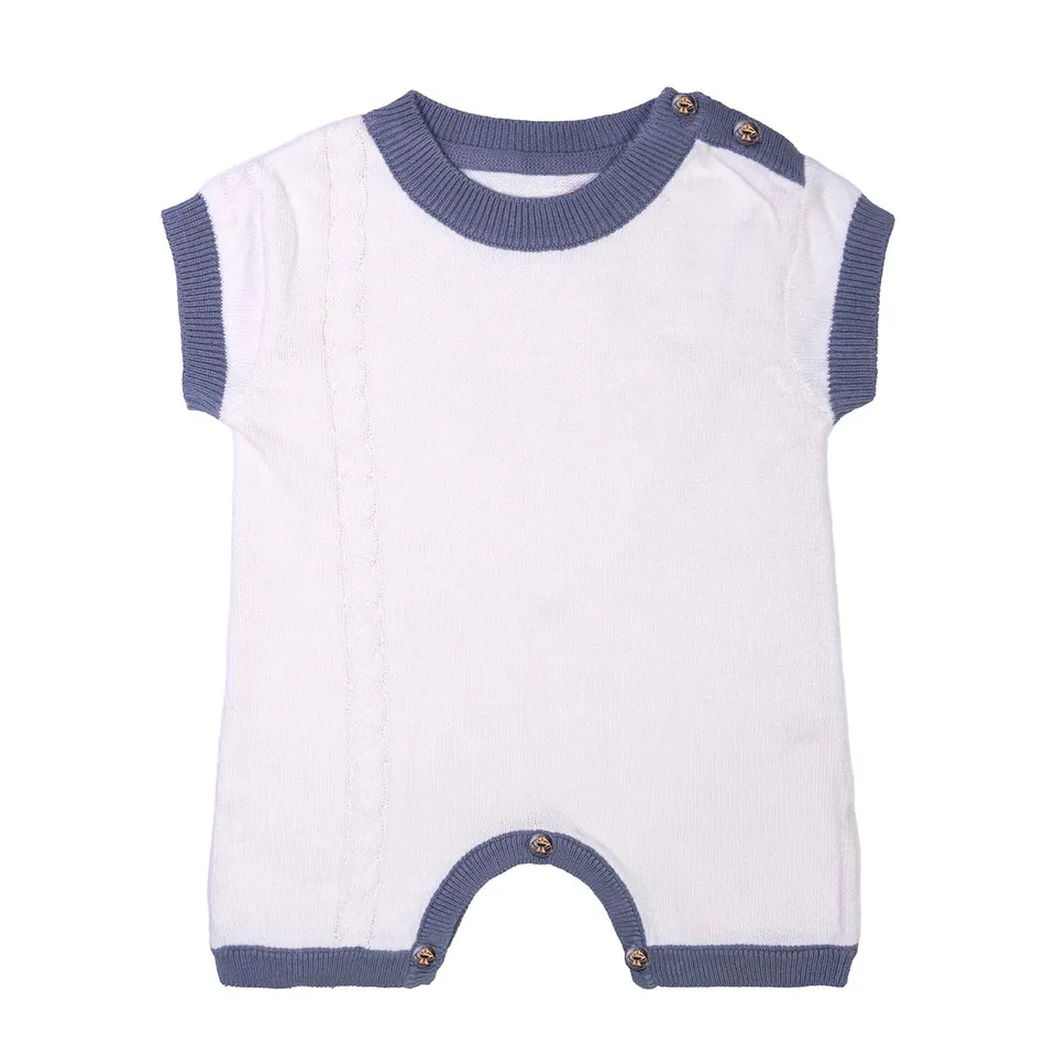 Infantium Victoria Romper Baby Bio-Weiß Gr.56-62