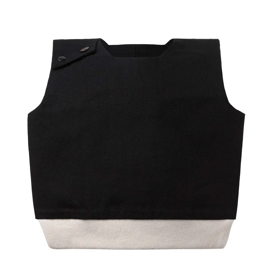 Infantium Victoria Bib Lätzchen schwarz 100% Baumwolle