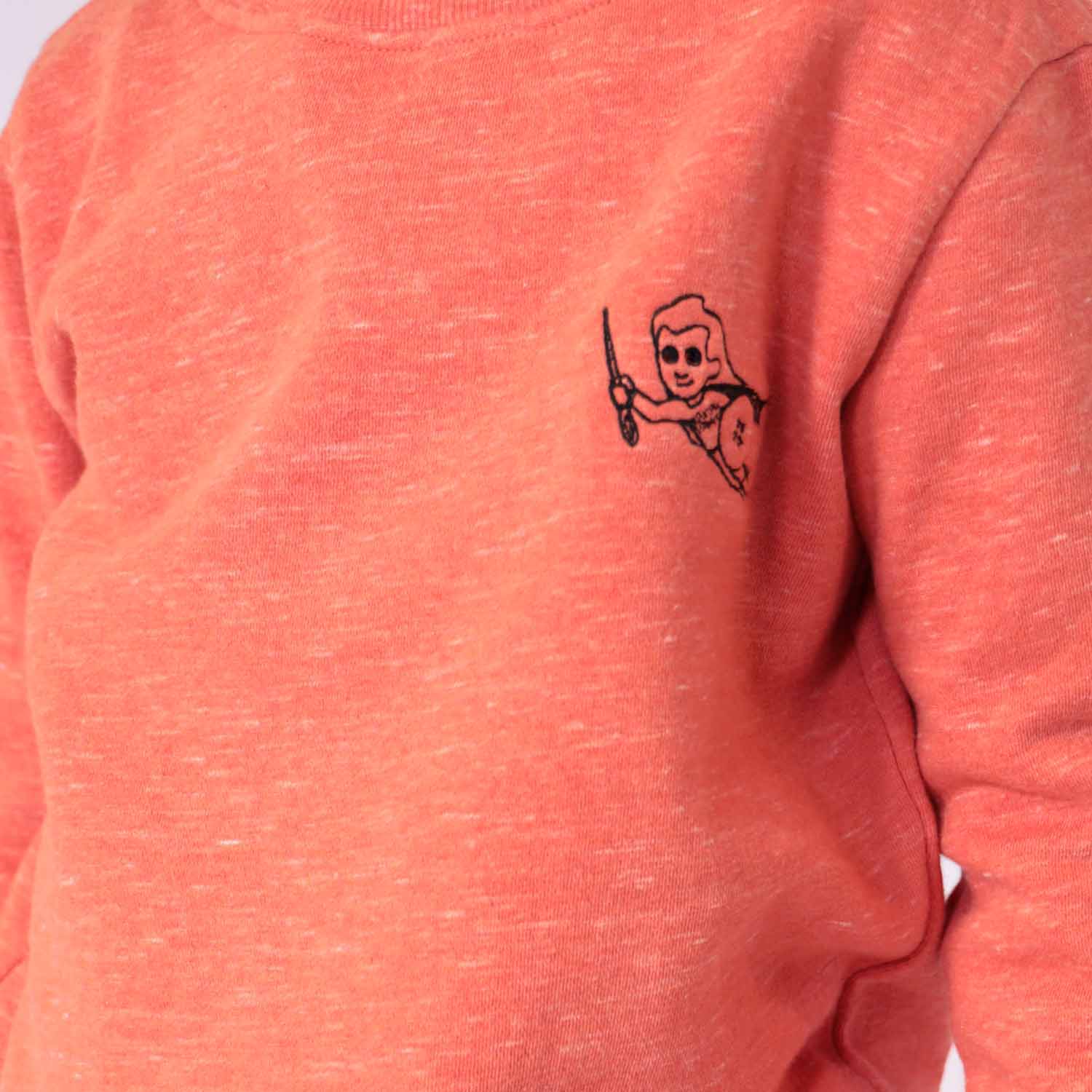 Infantium Victoria Sweatshirt Orange Bio-Baumwolle 128
