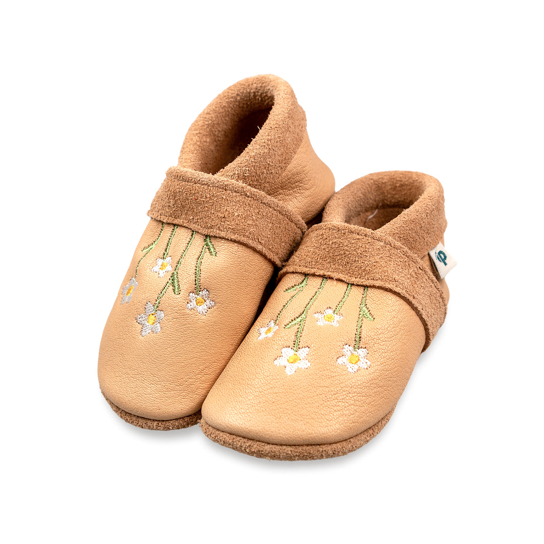 Pantolinos Gänseblümchen Barfußschuhe rosa für Mädchen
