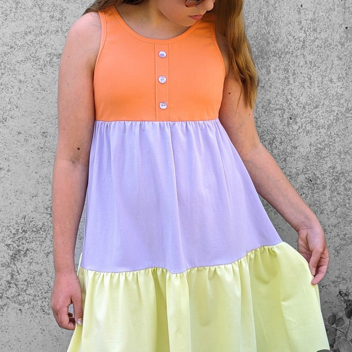 Moeve Design Mini Kathrin Gr.86-164 Schnittmuster Kleid Jersey