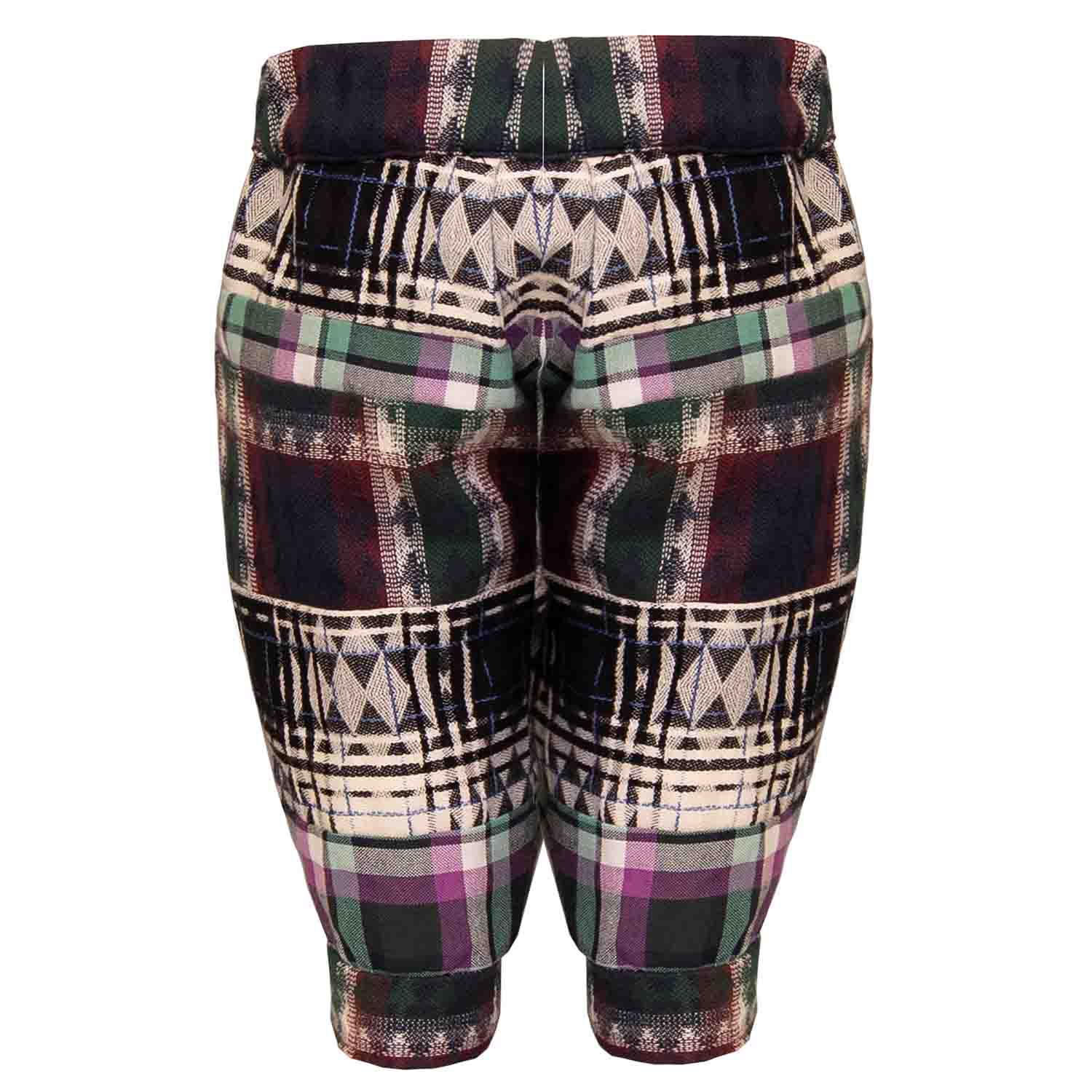 Infantium Victoria Tartan Baby-Hose Karo Bordeaux 68 Baumwolle