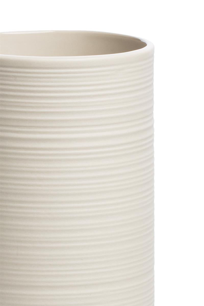 Marlowe Nature Vase vintage cream 7,5x7,5x15 cm Steingut