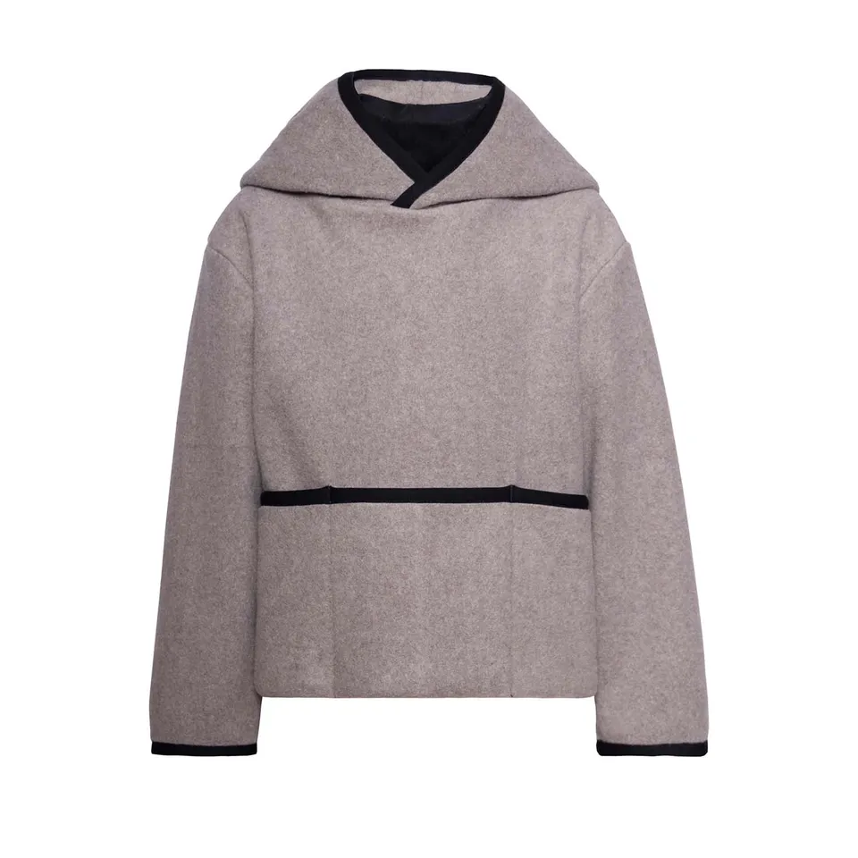 Infantium Victoria Fleece Pullover Hoodie Beige Kapuzenpulli Baumwolle