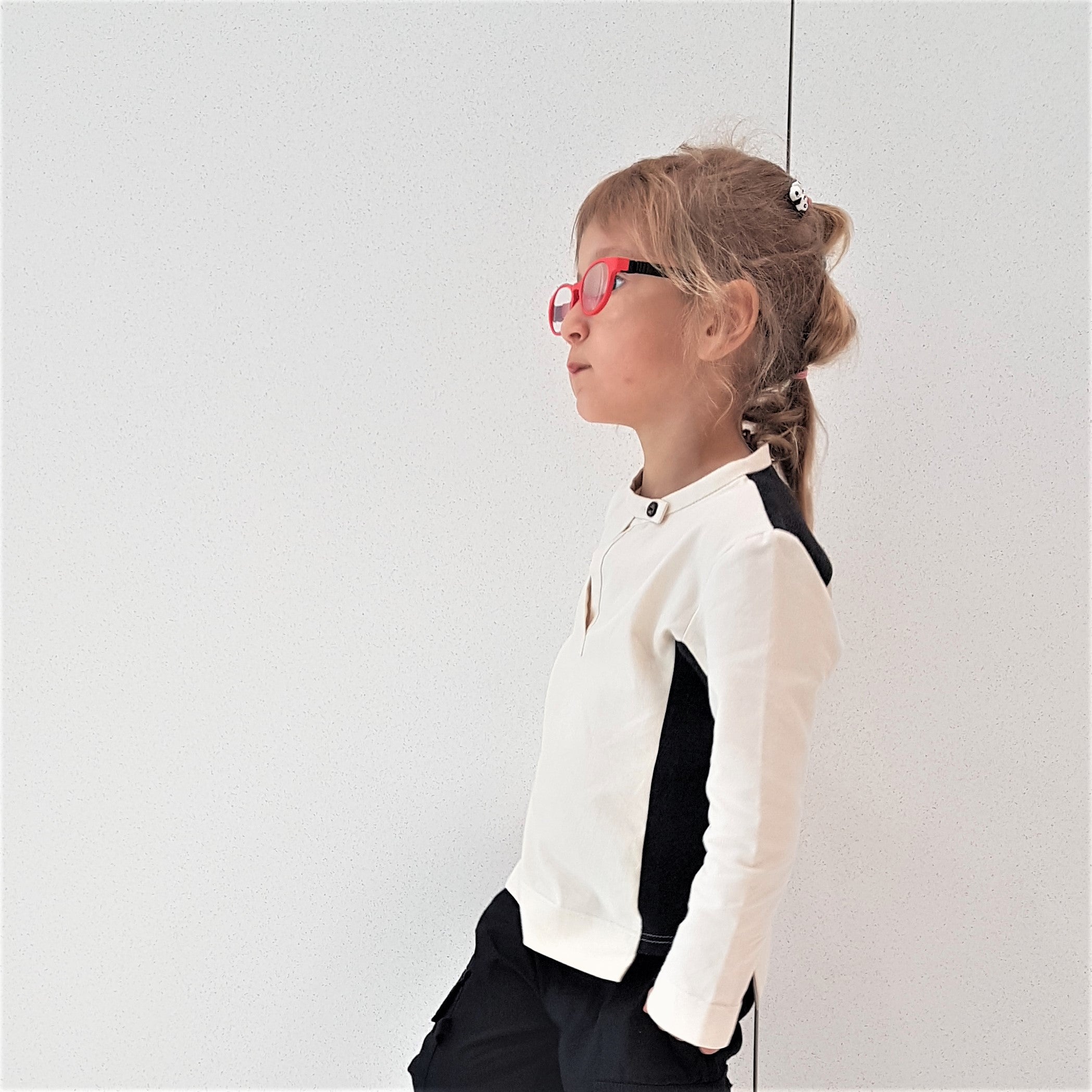 Infantium Victoria Off-White Top Langarmshirt Creme Baumwolle 92-116
