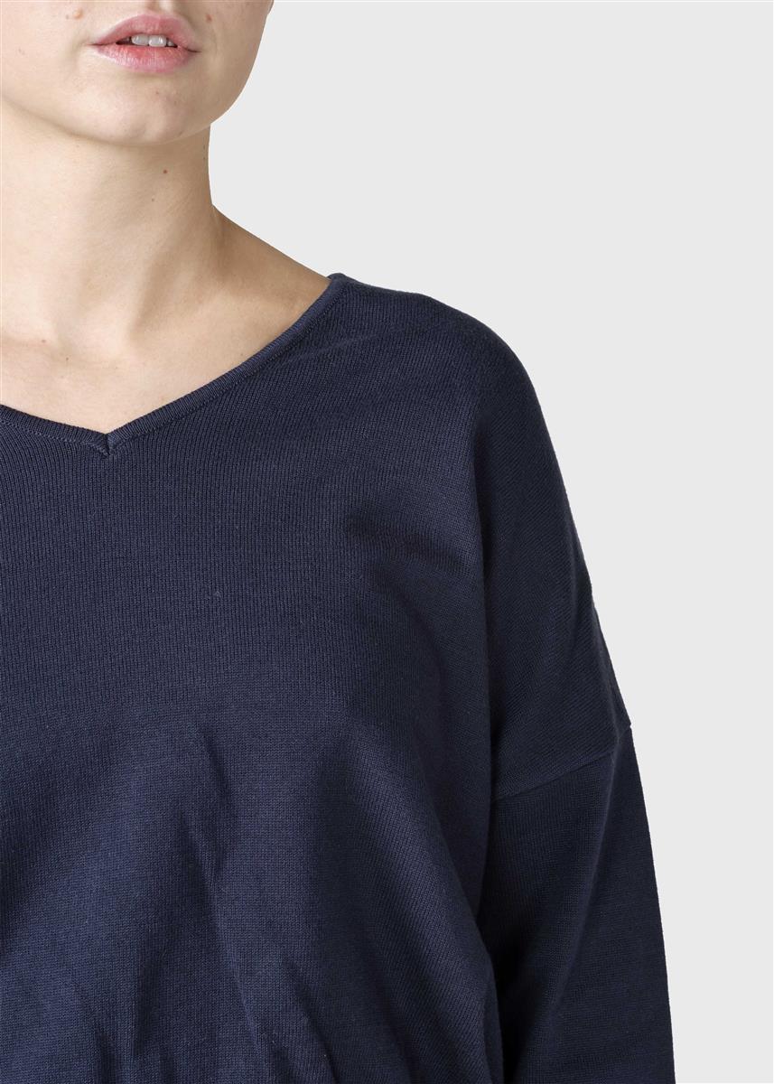 Marlowe Nature Randi Knit Strickpullover Bio-Baumwolle navy