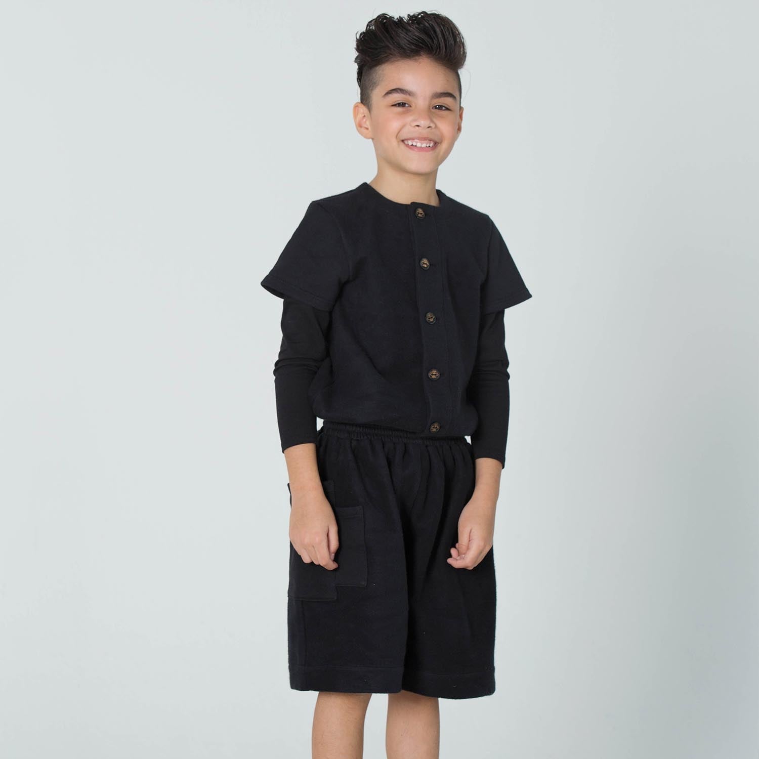 Infantium Victoria Kids Overall schwarz kurz 104
