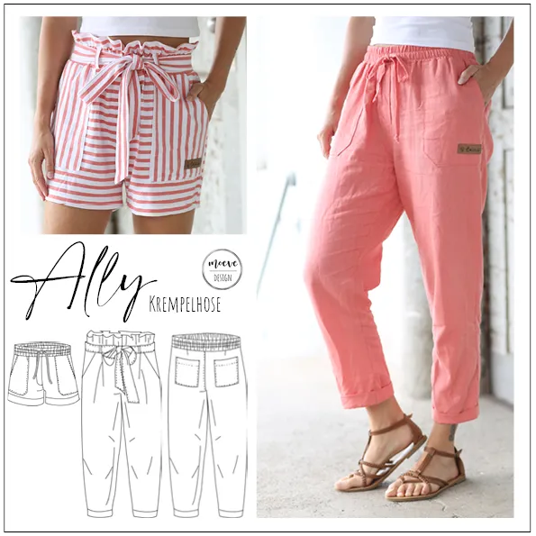 Moeve Design Ally Hose Schnittmuster Gr. 32-52 Damen