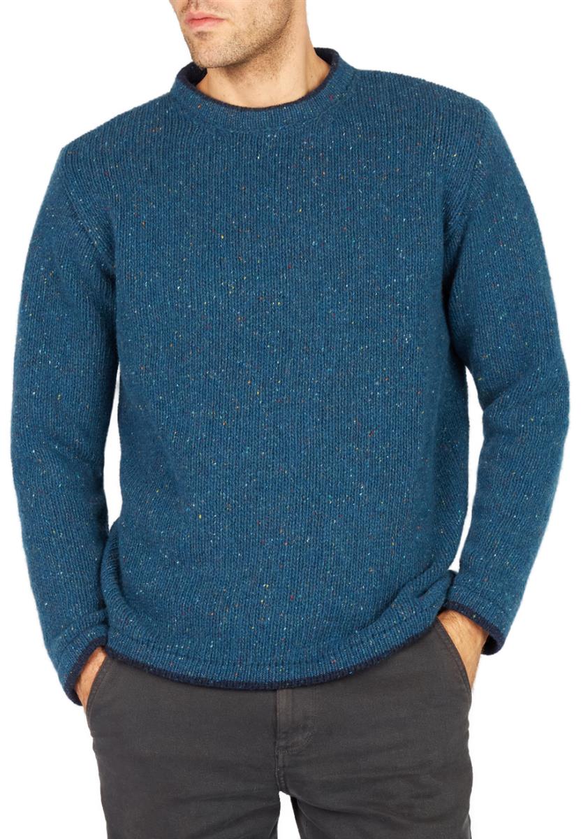 marlowe nature Roundstone Sweater Wollpullover light greyink marl