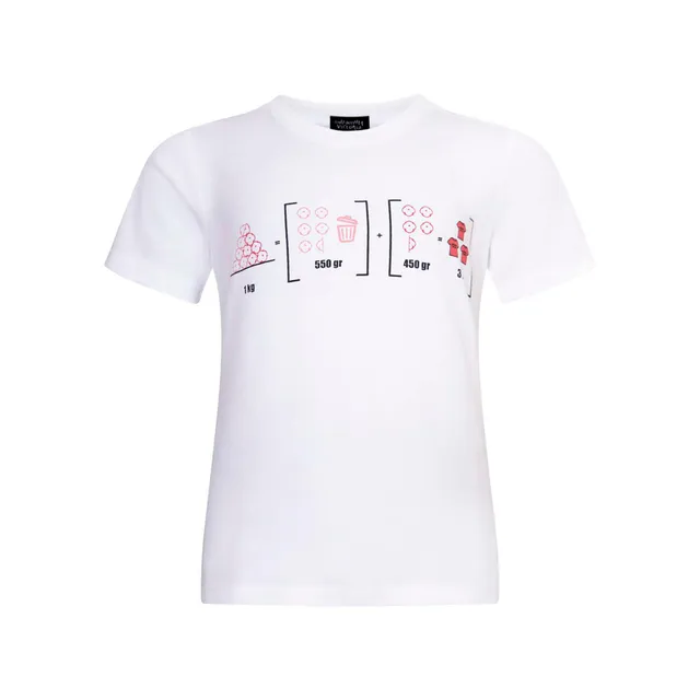 Infantium Victoria Kinder T-Shirt Weiß Infographics Bio Gr.128