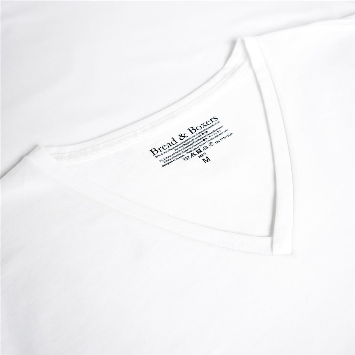 marlowe nature 2-Pack V-Neck T-Shirt schwarz Bio