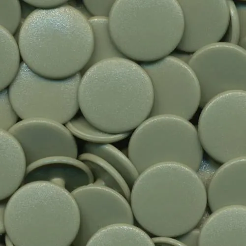 Kam Snaps Plastic Snaps B30 Druckknöpfe salbeigrau matt 50 Sets
