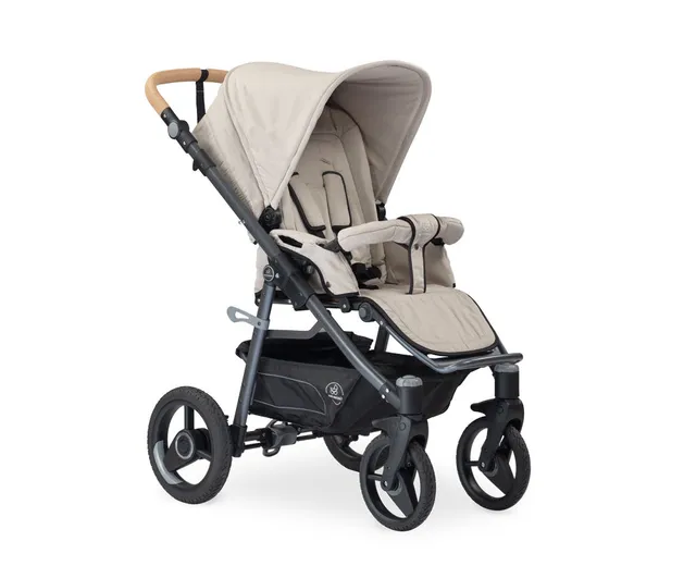 Naturkind Lux Evo Kinderwagen Cord Cognac Gefedert