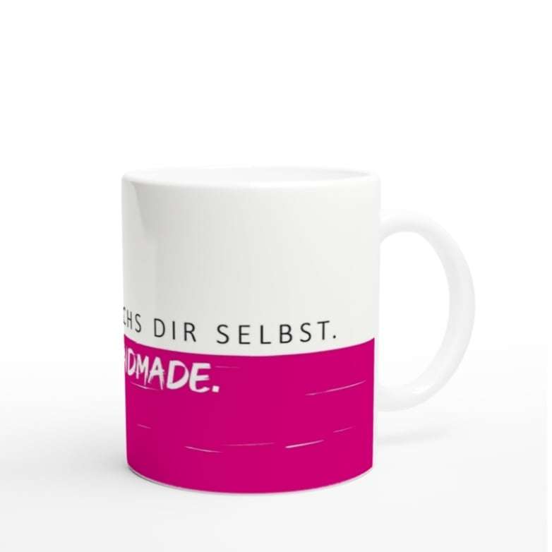 Schnittrebell Keramik Tasse 325 ml weiß spülmaschinenfest