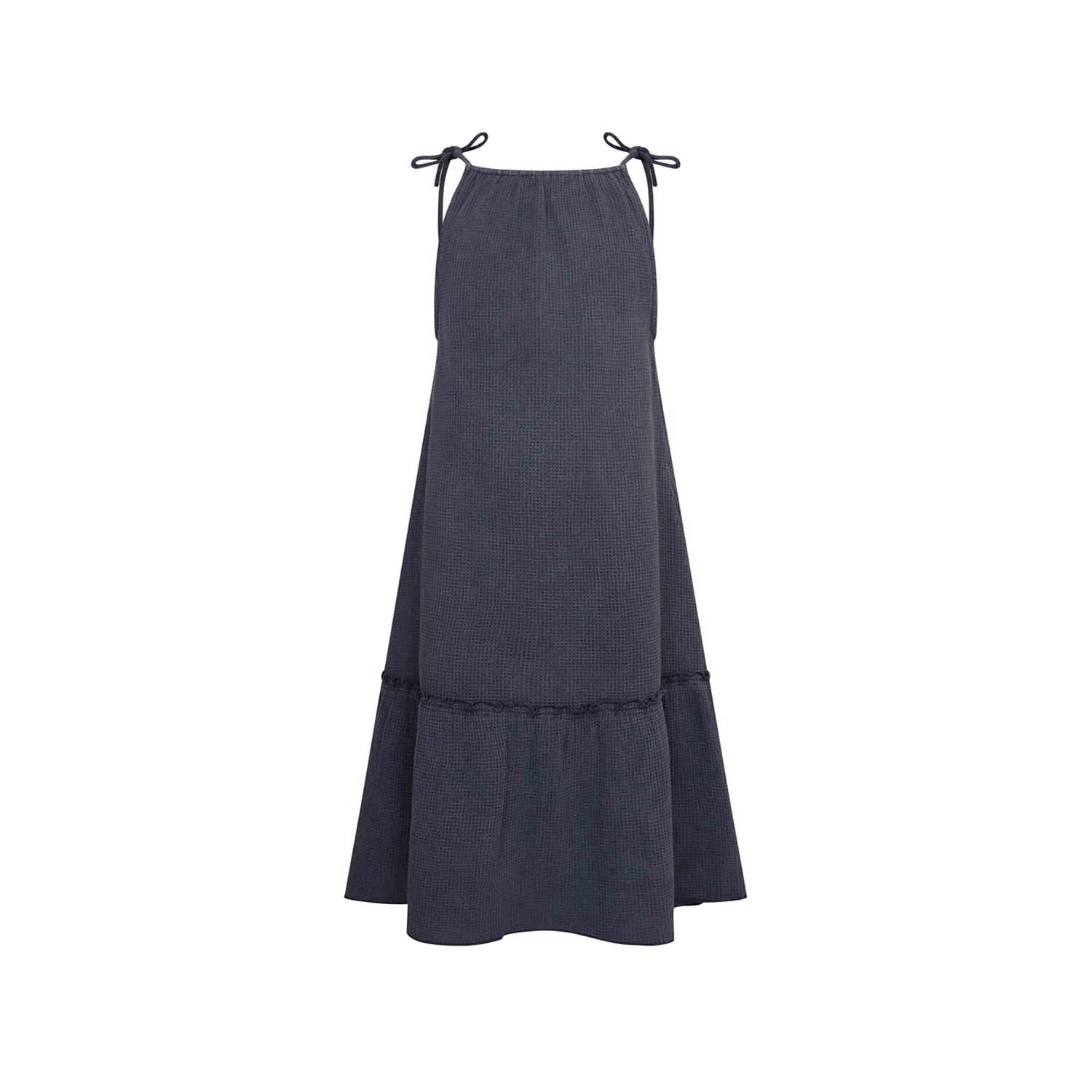 Infantium Victoria Sommerkleid Mädchenkleid Grau Bio Gr 128