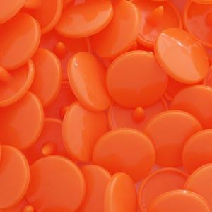 Kam Snaps Plastic Snaps B55 Druckknöpfe orange 50 Sets