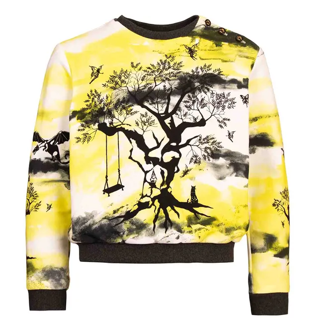 Infantium Victoria Sweatshirt Print Schwarz-Weiß 128 Bio
