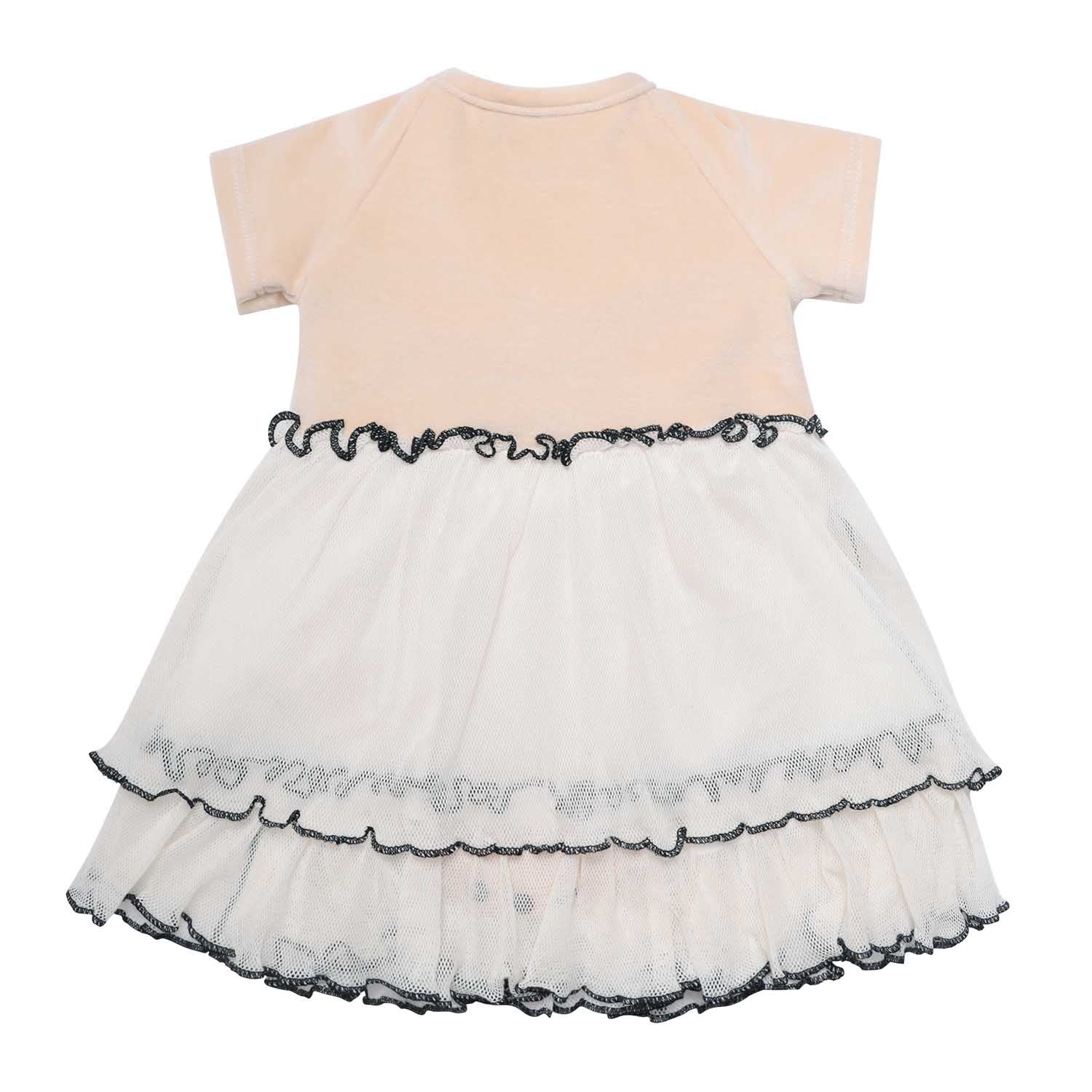Infantium Victoria Tulle Babykleid Tüll Beige 68