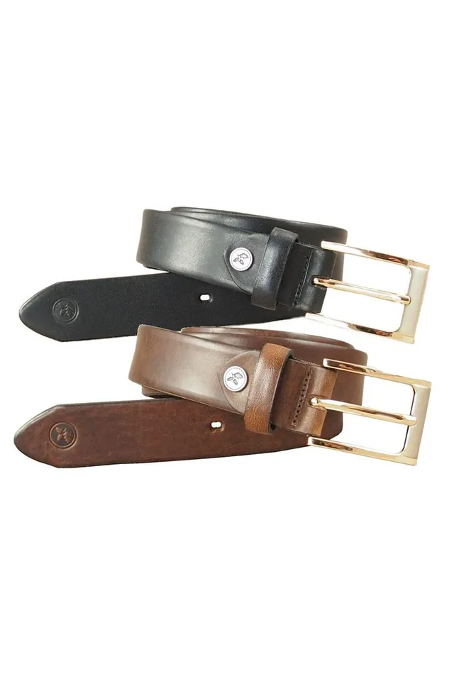 Marlowe Nature Rico Gürtel Leder black 95 cm 30mm
