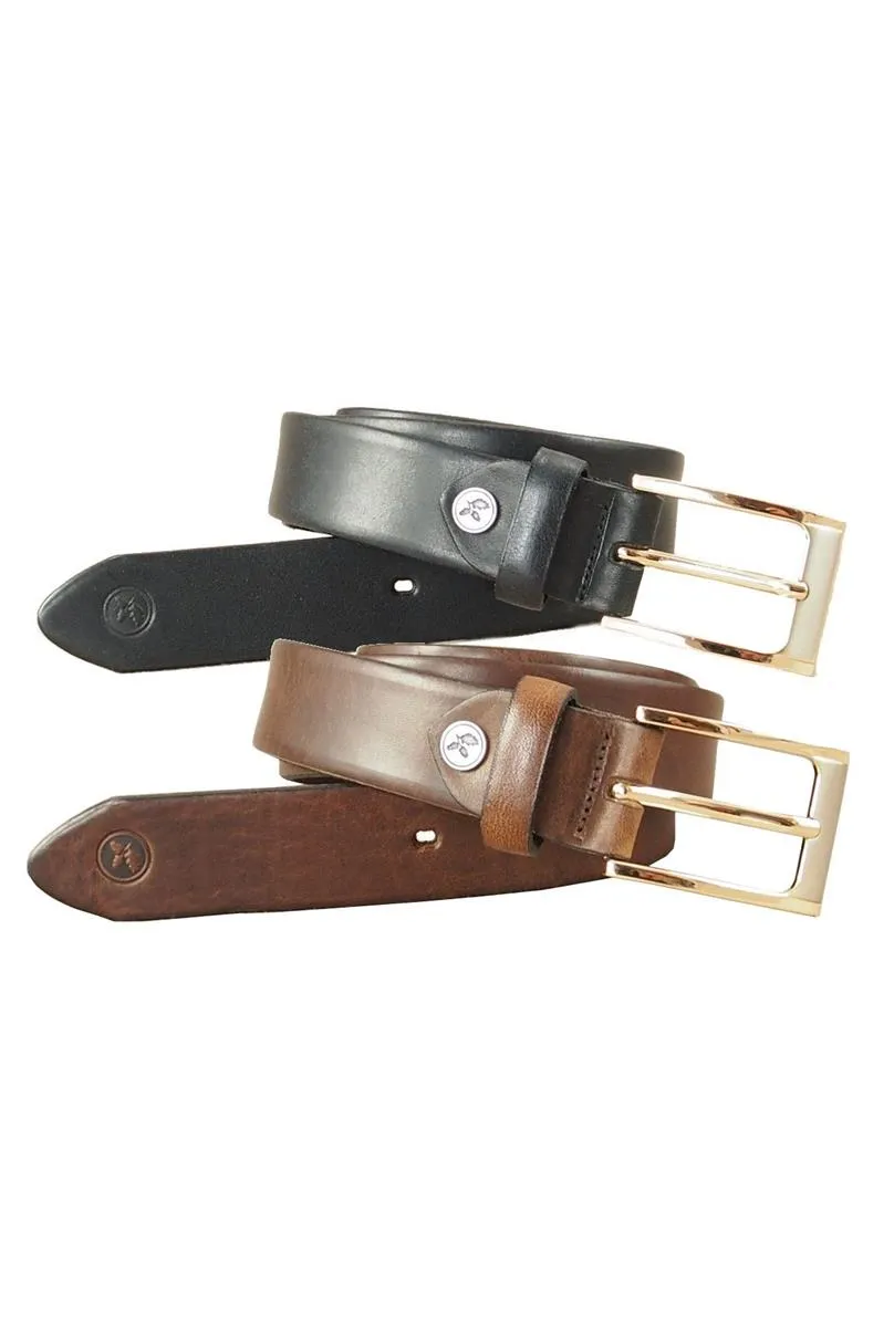 Marlowe Nature Rico Gürtel Leder black 95 cm 30mm