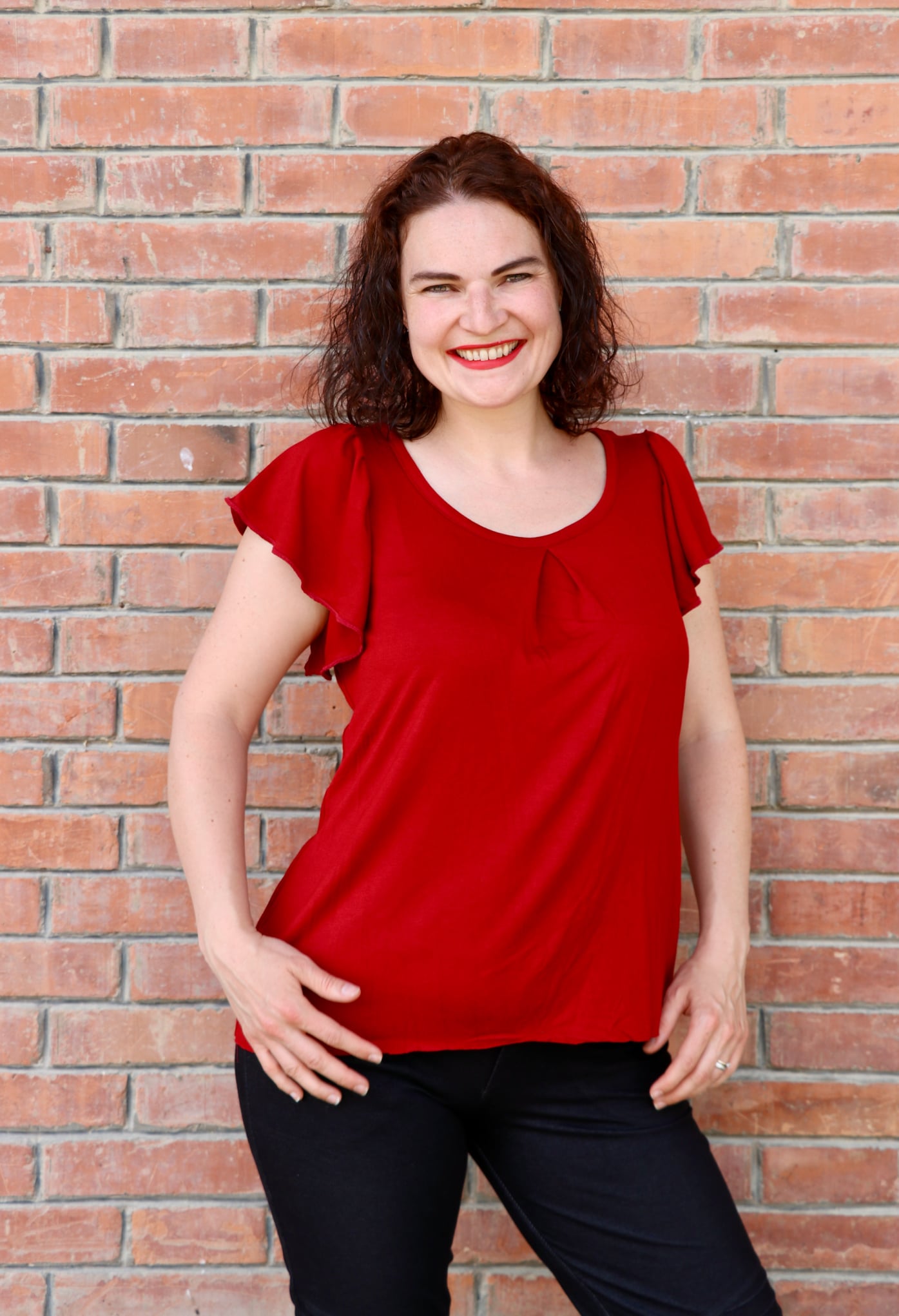 Schnittrebell Amelie Shirt Ebook Gr.34-54 Flügelarm Jersey