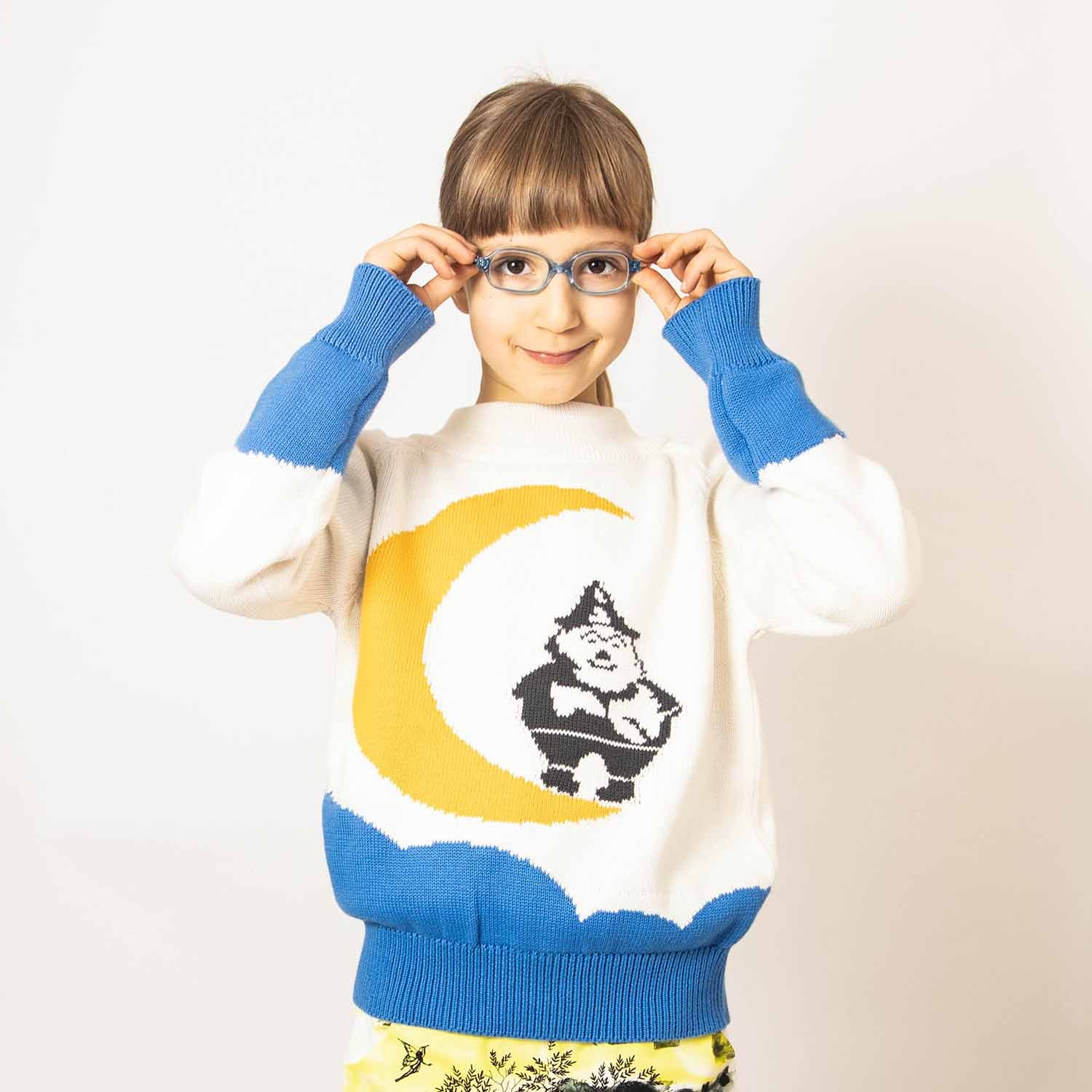 Infantium Victoria Christmas Sweater Gnome Pullover Weiß Bio