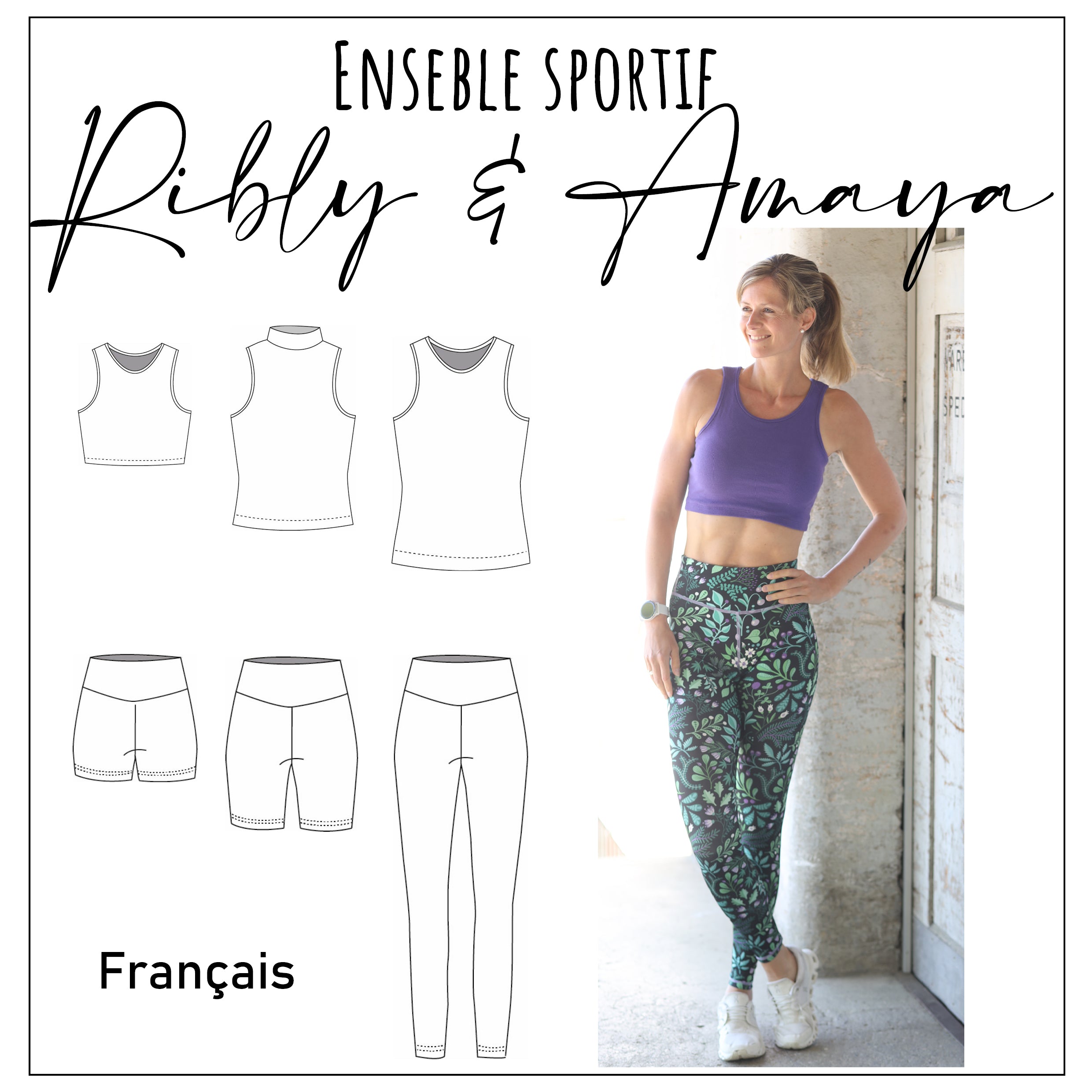 Moeve Design Sportset Schnittmuster Gr. 32-52 Damen Set