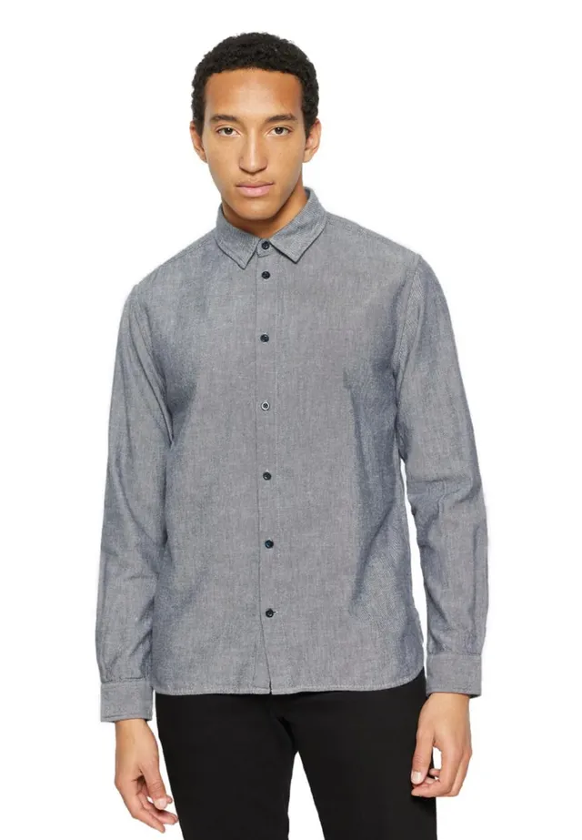 marlowe nature Regular Fit Heavy Twill Flanellhemd demitasse S-XXL