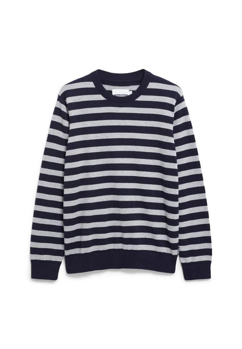 marlowe nature Loukaa Fine Stripes Pullover forest pine-light sage S