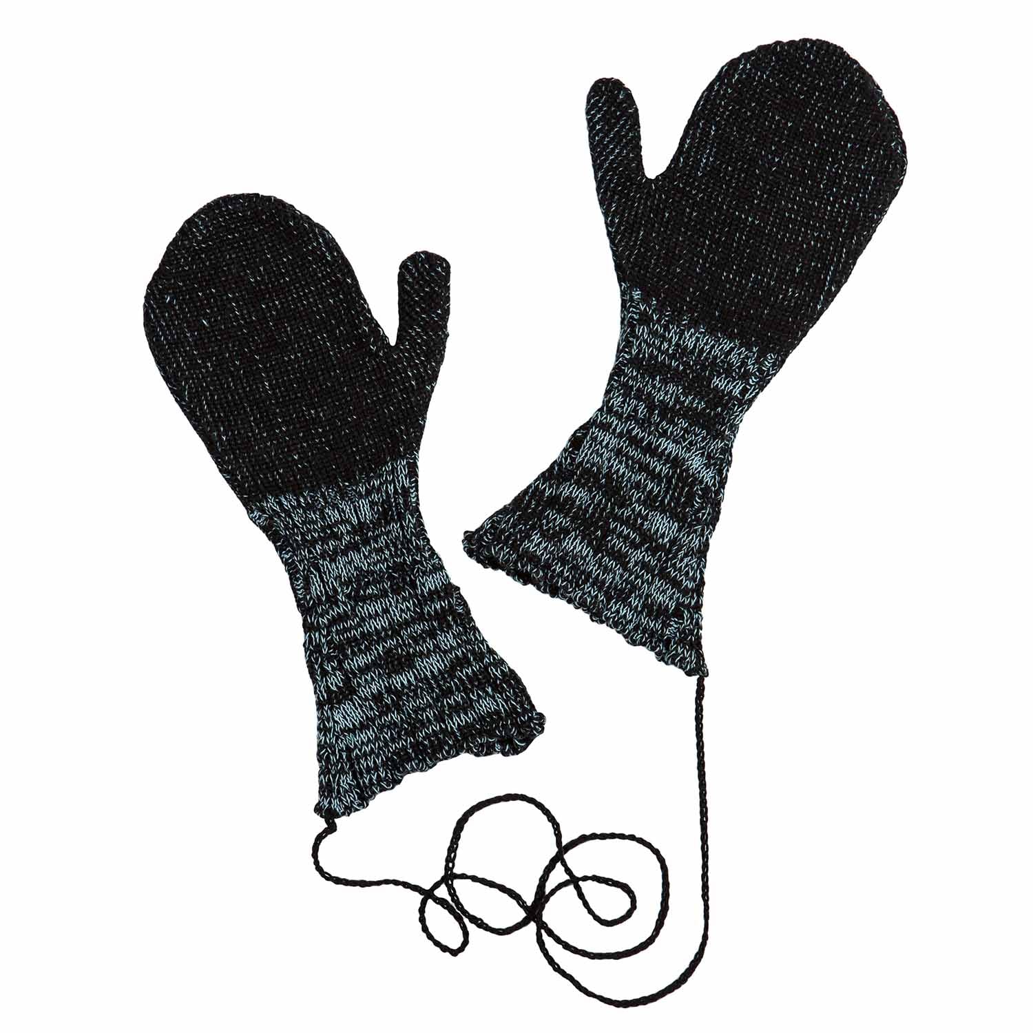 Infantium Victoria Handschuhe Fäustlinge Blau Schwarz Baumwolle