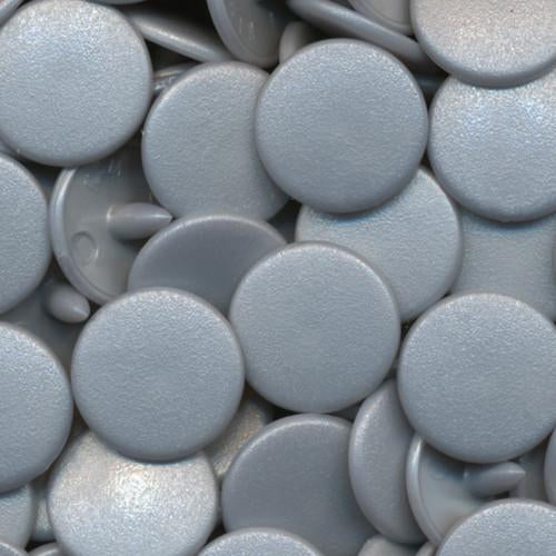 Kam Snaps Plastic Snaps B45 Druckknöpfe hellsilber matt 50 Sets