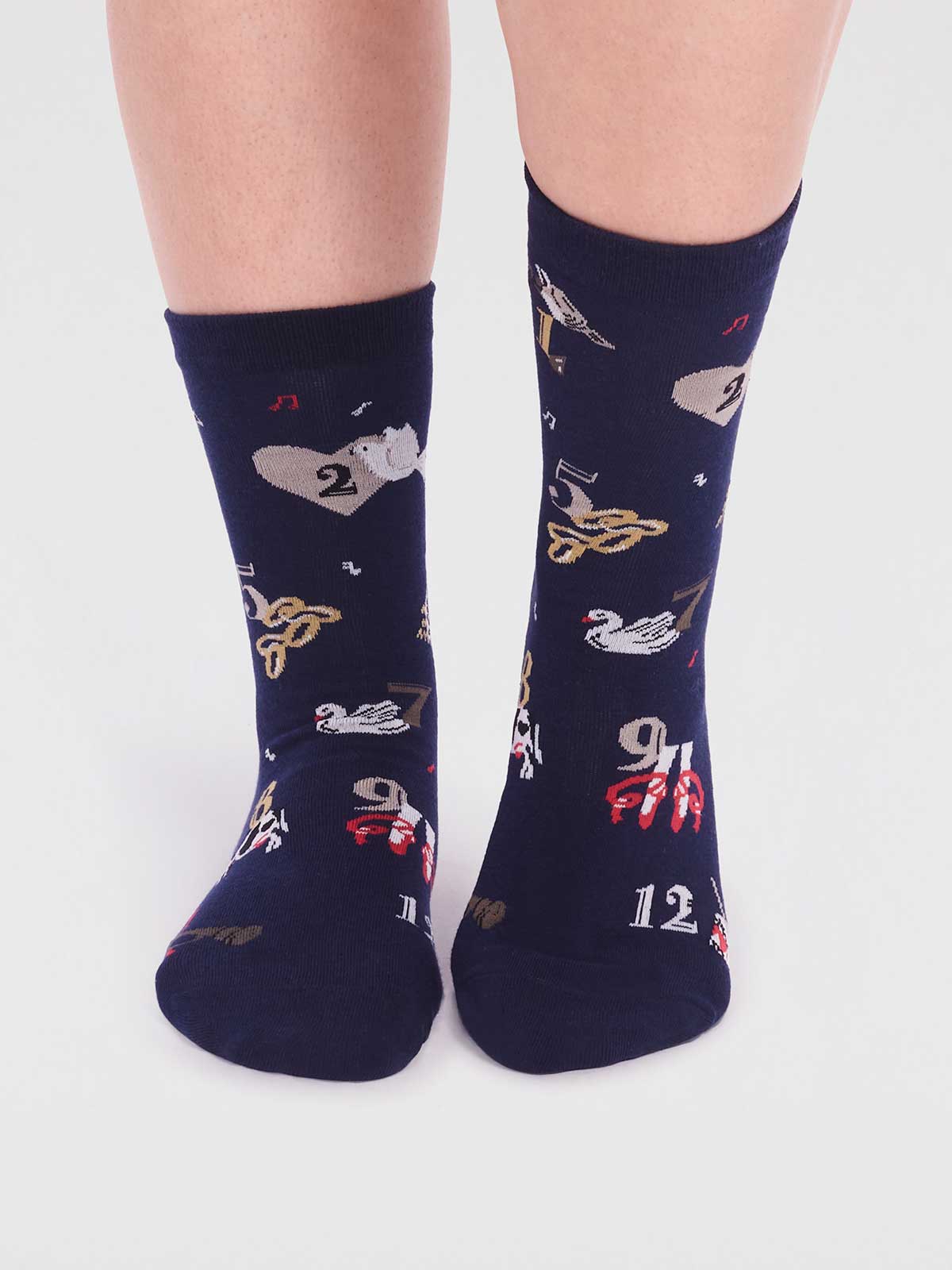 Thought Carole Christmas Sock Box multi 4 Paar Gr. 37-41 Bio