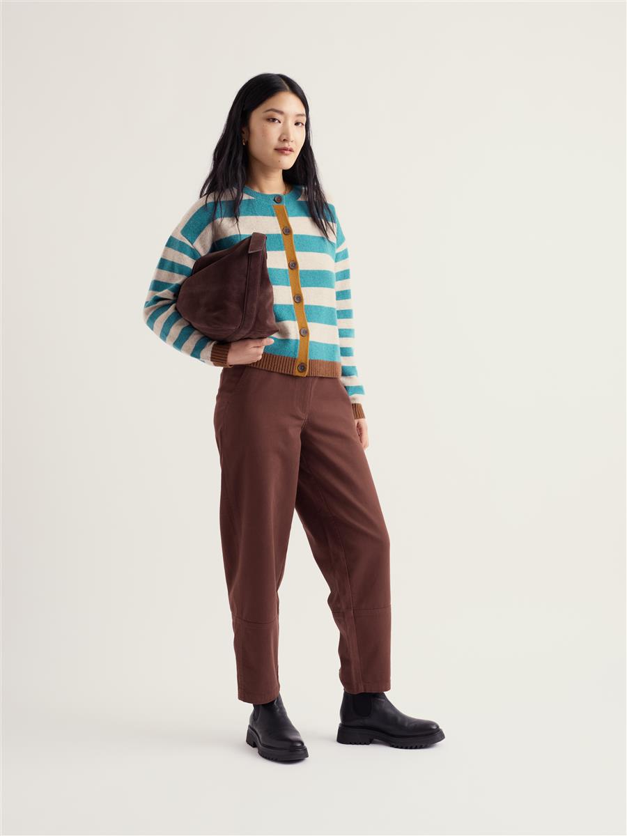 marlowe nature Pinwell Cardigan Strickjacke fern moss Wolle